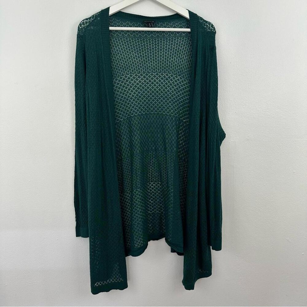 2/$25 Torrid Green Long Sleeve Open Front Cardigan Sweater Women's Size 3 ...